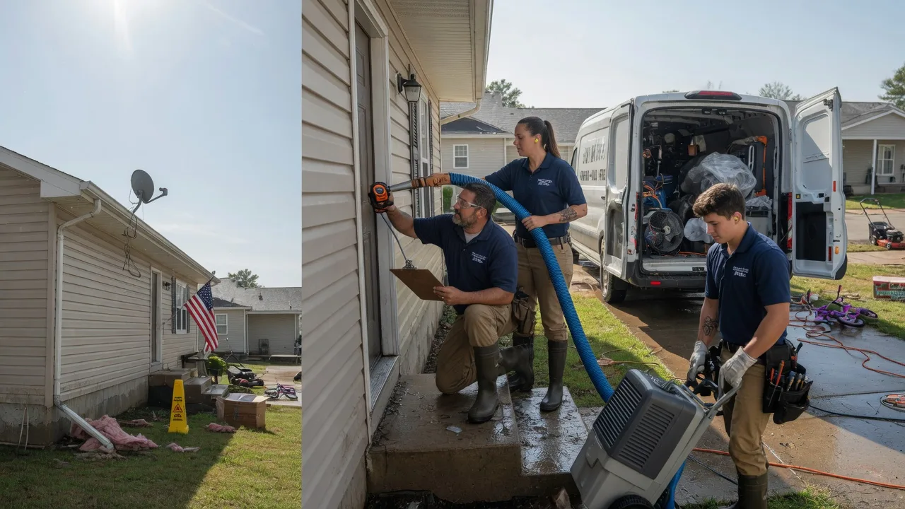 Ceiling Water Damage Restoration in Edna, KS near me